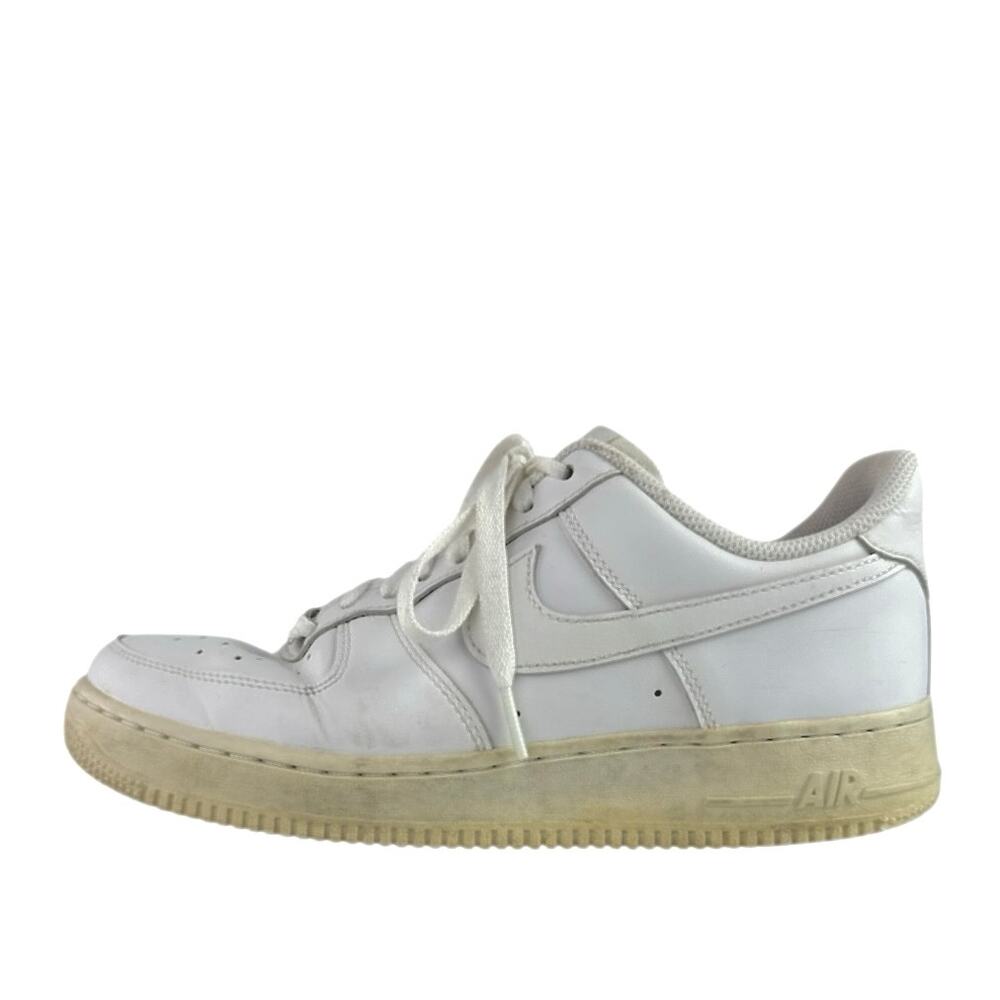 Nike Air Force 1 Low '07 Women's White Lace Up Leather Sneakers Shoes Size 9